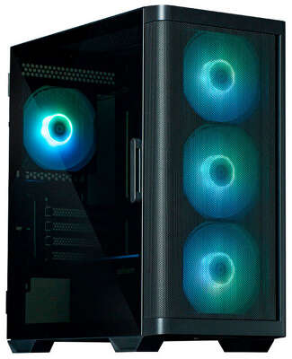 Корпус MiniTower Zalman M4 black (mATX, без БП, ARGB, USB2.0 Type-A + 2xUSB3.2 Type-A) (Zalman M4 Black)