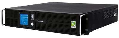 CyberPower PR1500ELCDRT2U  ИБП {Line-Interactive, 1500VA/1350W, USB/RJ11/45 (8 IEC), 12В/7 Ач х 4}