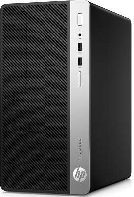 Компьютер HP ProDesk 400 G6 MT i3-8100/8/256 SSD/W10Pro,черный/серебристый (6CF47AV_Bundle2)