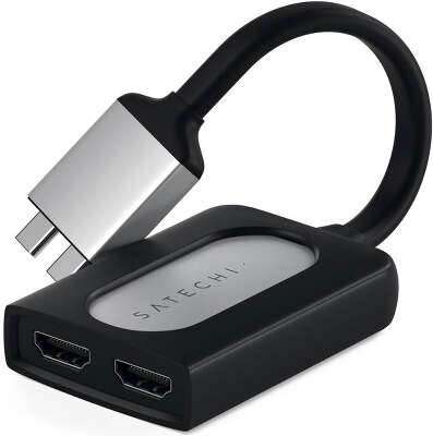 Адаптер Satechi USB-C Dual HDMI Adapter, Silver [ST-TCDHAS]
