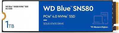 Твердотельный накопитель M.2 NVMe 1Tb Western Digital Blue SN580 [WDS100T3B0E] (SSD)