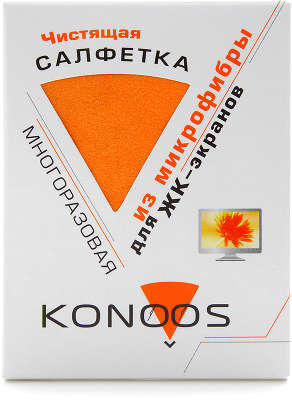 Чистящая салфетка Konoos из микрофибры для TFT мониторов (12x12 см)