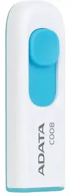 Флеш Диск A-Data 32Gb Classic C008 AC008-32G-RWE USB2.0 белый/синий