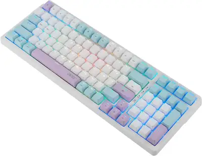 Клавиатура Acer OKW304 механическая белый USB Multimedia for gamer LED (ZL.KBDCC.01V)