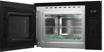 Встраиваемая микроволновая печь Kuppersberg/ Встраиваемая микроволновая печь Kuppersberg, ВхШхГ 389х595х379, объем 25 л, мощность 900 Вт, 5 уровней мощности, гриль, 8 автоматических программ, размораживание, сенсорное управление, цвет черный