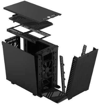 Корпус Fractal Design Define 7 Nano Black Solid, черный, Mini-ITX, Без БП (FD-C-DEF7N-01)