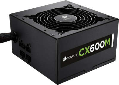 Блок питания 600W Corsair CX600M Modular Builder Series CX [CP-9020060-EU], ATX12V V2.3, модульный