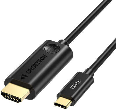 Кабель CHOETECH USB-C 3 to HDMI, 1.8 м, Black [CH0019-BK]