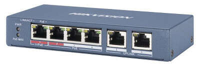Коммутатор Hikvision DS-3E0106HP-E