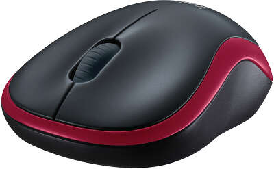 Мышь беспроводная Logitech Wireless Mouse M185 Red/Black USB (910-002240)