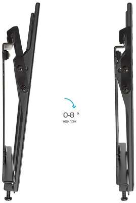 Кронштейн для ТВ KROMAX IDEAL-6 black (max VESA 200x200 мм., настенный, наклонный, 15"-47", max 35кг) (26006)