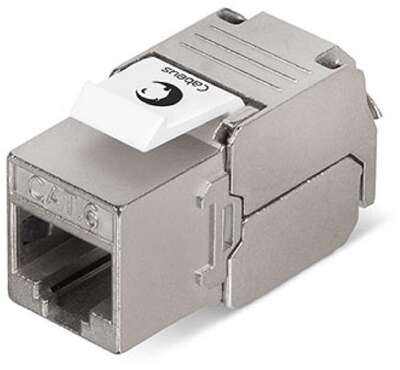 Cabeus KJ-RJ45-Cat.6-SH-180-Toolless Вставка Keystone Jack RJ-45(8P8C), 180 градусов, категория 6, экранированная, без инструмента Toolless