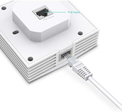 Точка доступа TP-LINK EAP650-Wall, LAN: 2x1 Гбит/с, 802.11a/b/g/n/ac/ax, 2.4 / 5 ГГц, до 2.98 Гбит/с