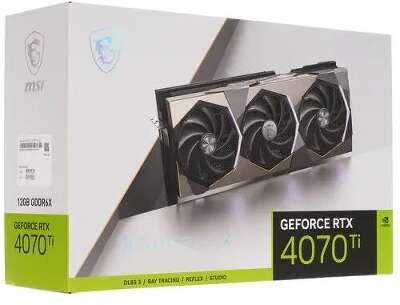 Видеокарта MSI NVIDIA nVidia GeForce RTX 4070Ti SUPRIM 12Gb DDR6X PCI-E HDMI, 3DP