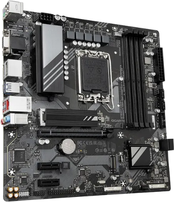 Материнская плата GIGABYTE B760M DS3H, LGA1700, B760, 4*DDR5, 4*SATA, 2*M.2, 3*USB 3.2, 2*USB 2.0, Type-C, 1*PCIx16, 2*PCIx1, D-Sub+HDMI+2*DP ,mATX