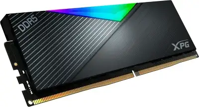 Память DDR5 2x32GB 6400MHz A-Data AX5U6400C3232G-DCLARBK XPG Lancer RGB RTL Gaming PC5-51200 CL32 DIMM 288-pin 1.35В kit dual rank с радиатором Ret