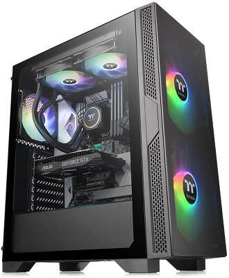 Корпус Thermaltake Versa T25 TG, черный, ATX, Без БП (CA-1R5-00M1WN-00)