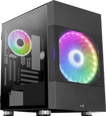 Корпус AeroCool Atomic V1, черный, ATX, Без БП (PCCAE_Atomic-G-BK-v1)