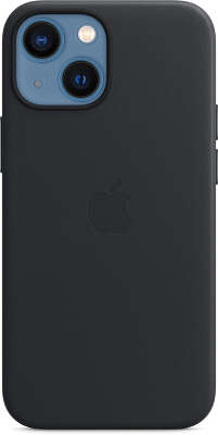 Кожаный чехол для iPhone 13 mini Apple Leather Case with MagSafe, Midnight [MM0M3ZE/A]
