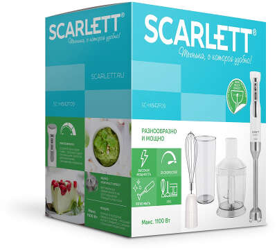 Блендер погружной Scarlett SC-HB42F09 1100Вт белый