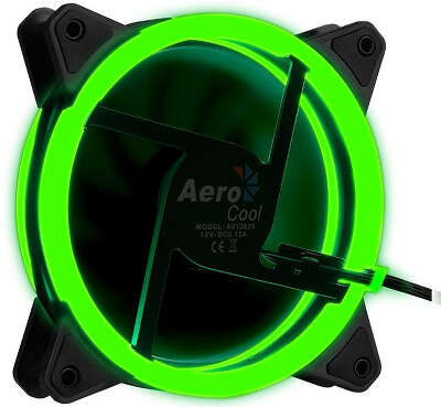 Вентилятор для корпуса Aerocool Rev RGB 120х120x25 черный 3-pin 15дБ (REV RGB 120) Ret