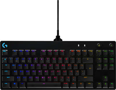 Клавиатура/ Logitech Gaming Keyboard G PRO TKL Corded Mechanical - BLACK - RUS - USB - CLICKY