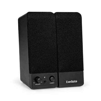 ExeGate Accord 235 (Активная, питание 220В, 2х3Вт, 30-18000Гц, цвет черный, дерево, разъем для наушников, Color Box) [EX294431RUS]
