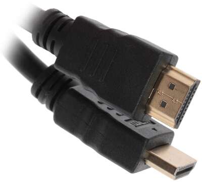 Кабель HDMI Cablexpert 19M/19M, v2.0, медь, позол.контакты, экран, 10м, черный, пакет [CC-HDMI4-10M]