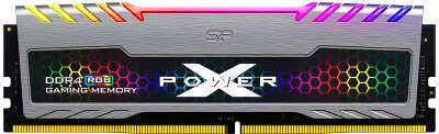 Модуль памяти DDR4 DIMM 8Gb DDR3200 Silicon Power XPower Turbine RGB (SP008GXLZU320BSB)