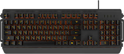 Игровая клавиатура HIPER GK-5 PALADIN чёрная (USB, Янтарная подсветка, Влагозащита)
