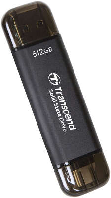 Накопитель SSD Transcend USB-C 512GB TS512GESD310C серый