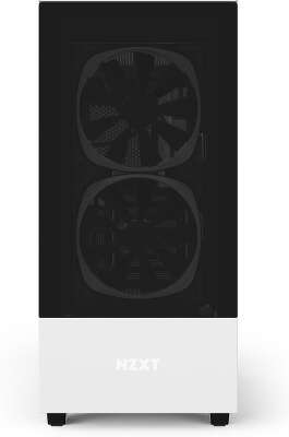 Корпус NZXT H510 Elite White/black, белый, ATX, Без БП (CA-H510E-W1)