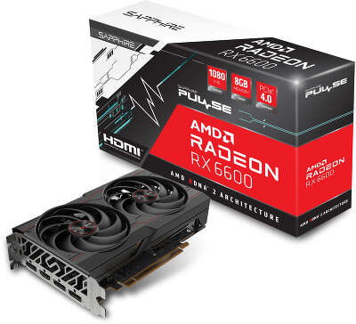 Видеокарта Sapphire AMD Radeon RX 6600 Pulse 8Gb DDR6 PCI-E HDMI, 3DP