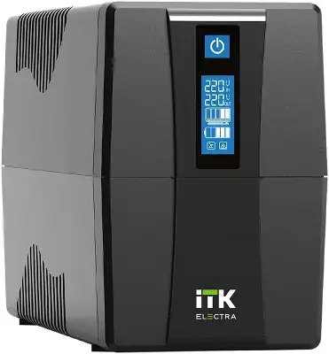 Источник бесперебойного питания ITK Electra EET-1000VA-1-002-S 600Вт 1000ВА черный