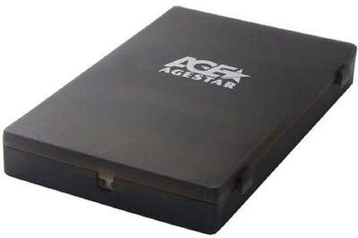 AgeStar SUBCP1 (BLACK) Корпус Black / Пластик / USB 2.0 / SATA Внешний бокс HDD/SSD 2.5 