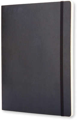 Записная книжка "Classic Soft" (нелинованная), Moleskine, ХLarge, черный (арт. QP623)