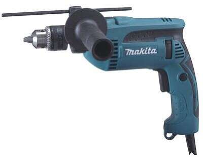 Дрель ударная Makita HP1640K 680Вт патрон:кулачковый реверс (кейс в комплекте)