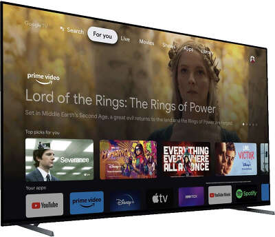 Телевизор OLED Sony 65" XR-65A80L BRAVIA титановый черный 4K Ultra HD 120Hz DVB-T DVB-T2 USB WiFi Smart TV