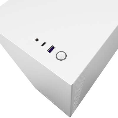 Корпус NZXT H510 White/black, белый, ATX, Без БП (CA-H510B-W1)