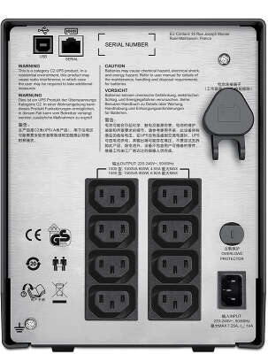 ИБП APC Smart-UPS C, 1000 В·А, 600 Вт, IEC, черный