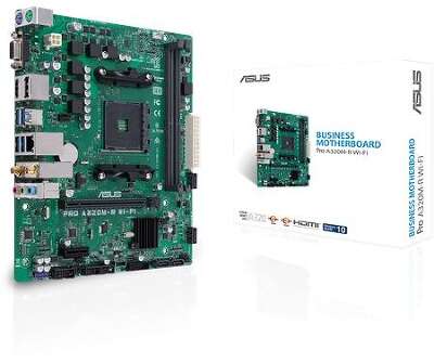 Материнская плата mATX LGAAM4 ASUS PRO A320M-R WI-FI/CSM