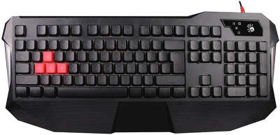 Клавиатура A4 B130 черный USB Gamer LED