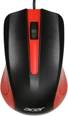 Мышь Acer OMW012 черный/красный оптическая 1200dpi USB 3but (ZL.MCEEE.003)