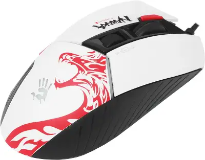 Мышь A4Tech Bloody W95 Max Naraka белый/рисунок оптическая 12000dpi USB 6but