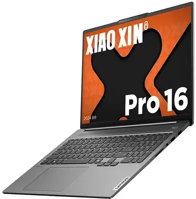 Ноутбук Lenovo Xiaoxin Pro16 AHP9 Ryzen 7 8745H 24Gb SSD1Tb AMD Radeon 780M 2Gb 16" IPS 2.5K (2560x1600) Windows 11 Home grey WiFi BT Cam