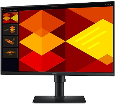 Монитор Samsung 24" Essential S4 S40GD S24D400GAI IPS LED 16:9 1920x1080x100Hz 5ms 250cd 1000:1 178/178 2*HDMI DP USB2.0 x2 HAS Tilt Pivot Swivel VESA Black