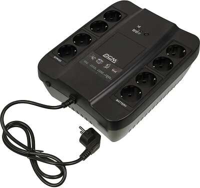 PowerCom Spider SPD-1000N ИБП {OffLine, 1000VA/550W, Tower, 8xEURO: 4 с резервным питанием, 4 с фильтрацией} (332717)