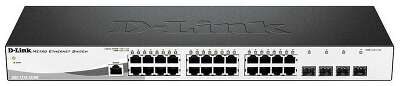 Коммутатор D-Link DGS-1210-28/ME/A2B Управляемый коммутатор 2 уровня с 24 портами 10/100/1000Base-T и 4 портами 1000Base-X SFP, RTL {5} (427121) (455131)