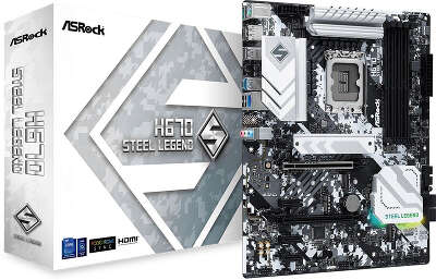 Материнская плата ATX LGA1700 ASRock H670 STEEL LEGEND