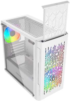Корпус PowerCase Mistral Micro D3W ARGB, белый, mATX, без БП (CMMDW-A3)